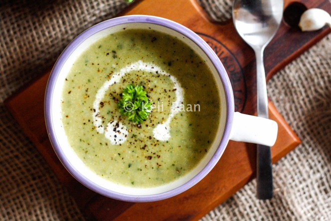 Roasted Zucchini/Courgette Soup...
